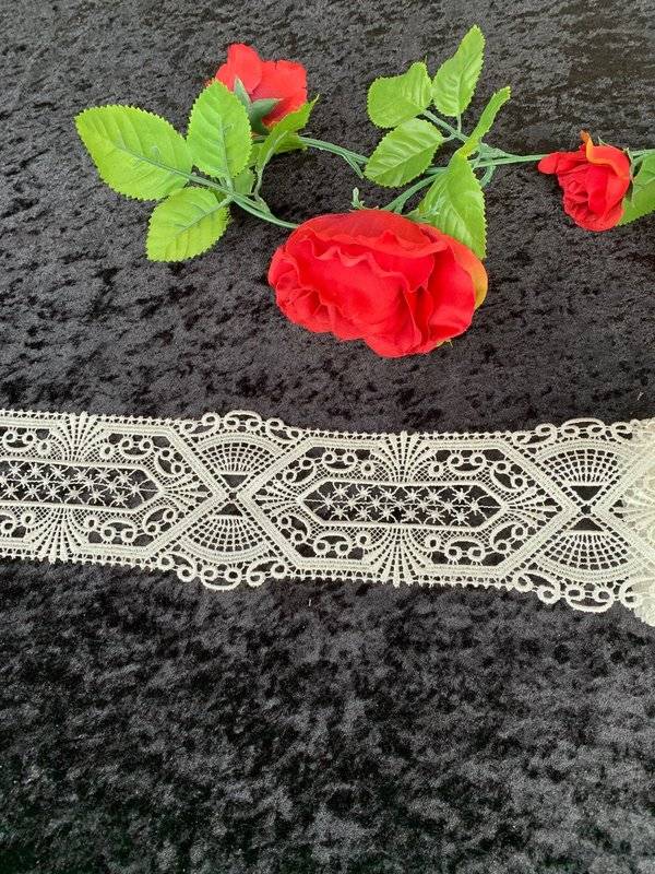 Plauener Spitze Royal 9cm/weiss Riesige Ersparnisse