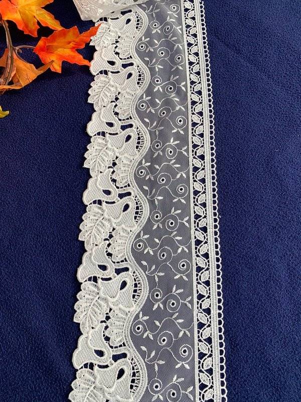 Plauener Spitze Glockenspiel 14cm/weiss Super Sparpreis