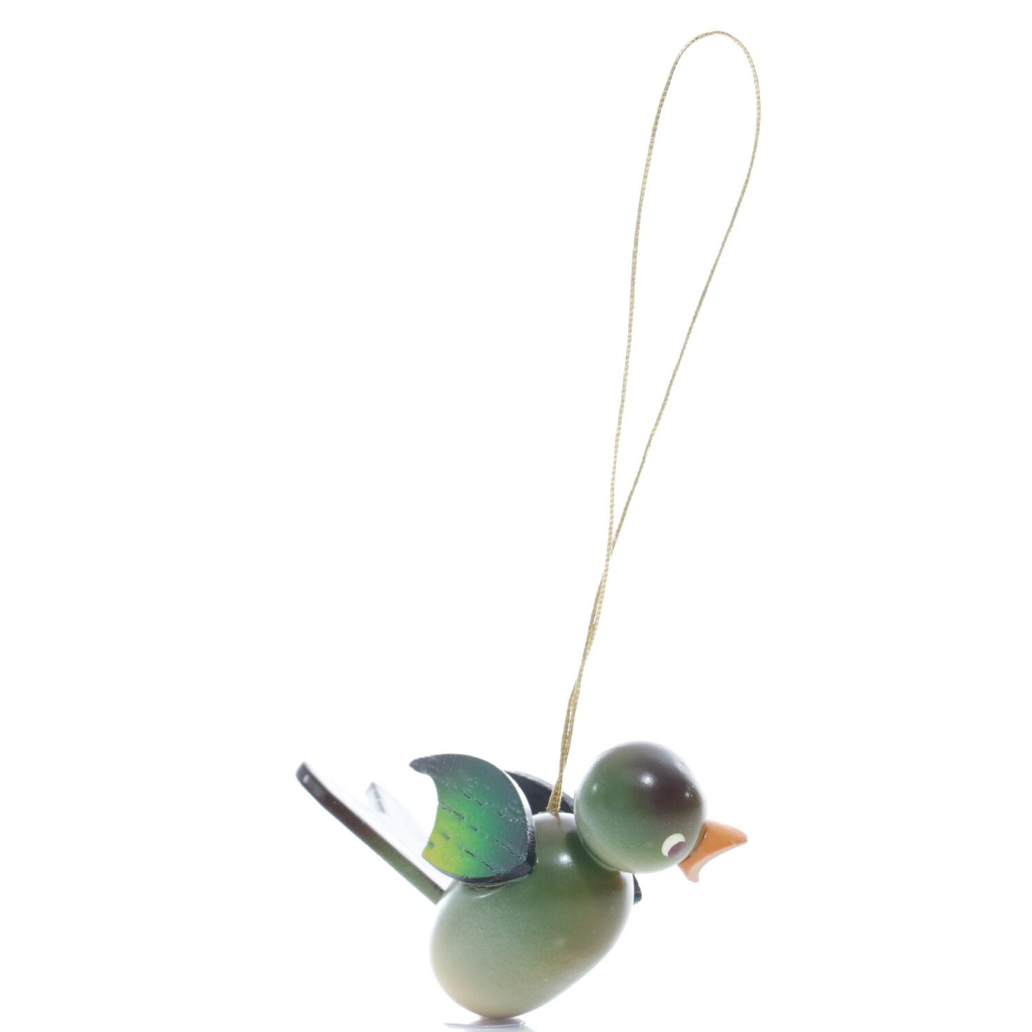 Rudolphs Schatzkiste Strauchbehang - Holz Singvogel Grünfink zum Aufhängen - HxBxT 4x2x6cm Sonderangebote