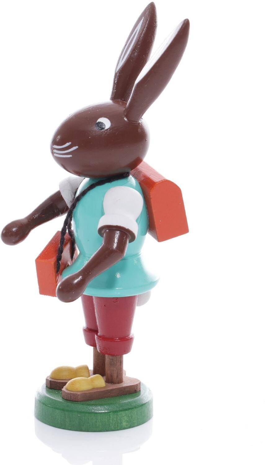 Rudolphs Schatzkiste Osterfigur - Osterhase mit Ranzen und Umhängetasche - Höhe ca 9 cm Riesige Rabatte