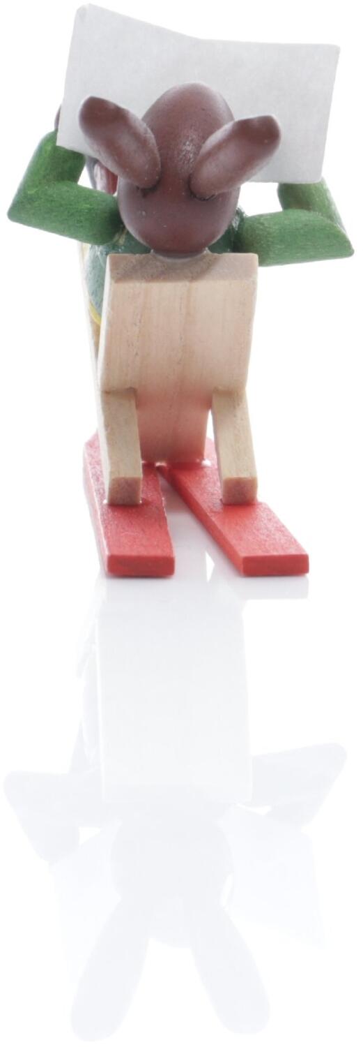 Rudolphs Schatzkiste Osterfigur - Osterhase Skifahrer im Liegestuhl Bunt - Höhe 3cm Online Shopping