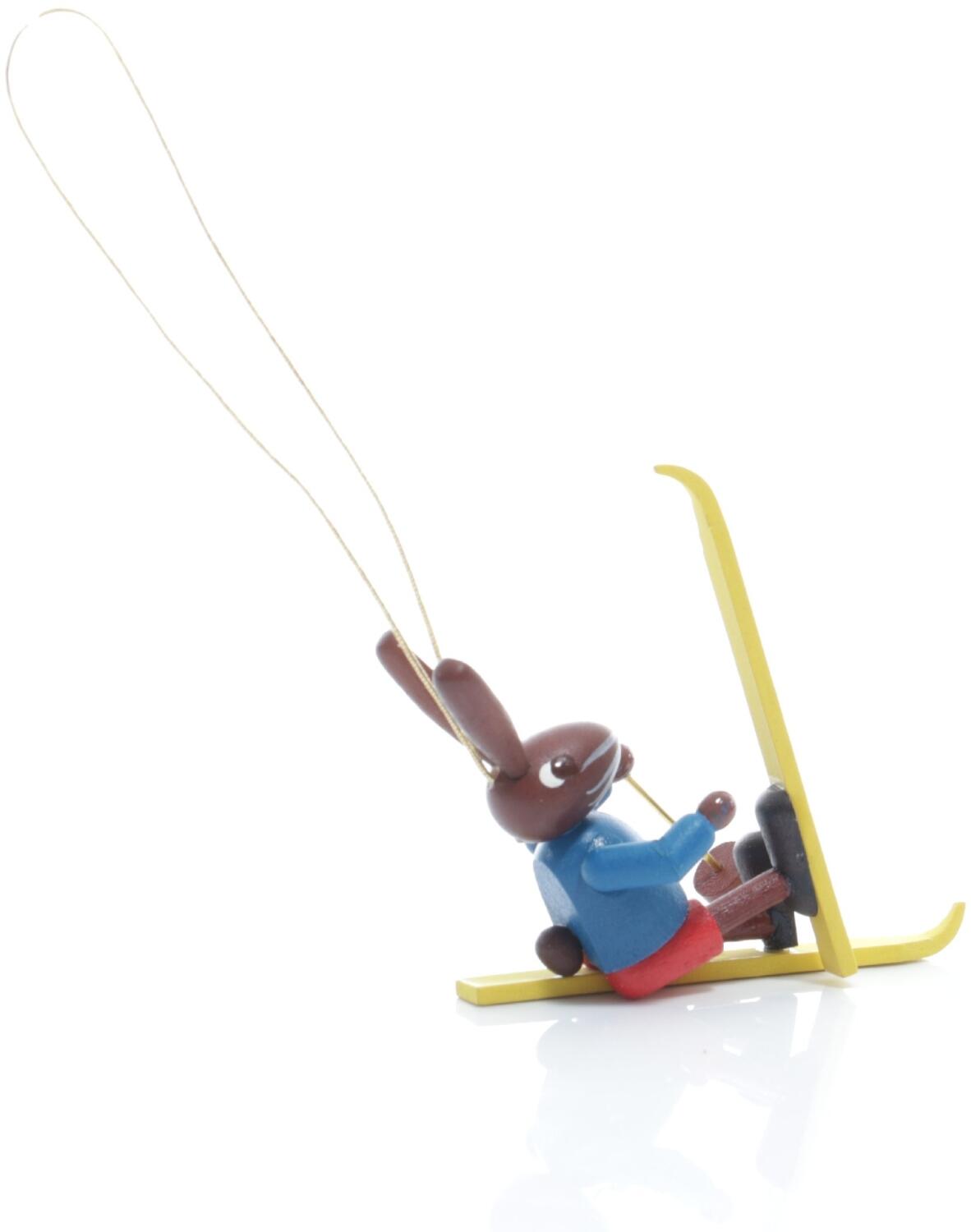 Rudolphs Schatzkiste Strauchbehang - Osterhase Sturzhase liegt am Boden Bunt - Höhe 4,5cm Jubiläumsangebot