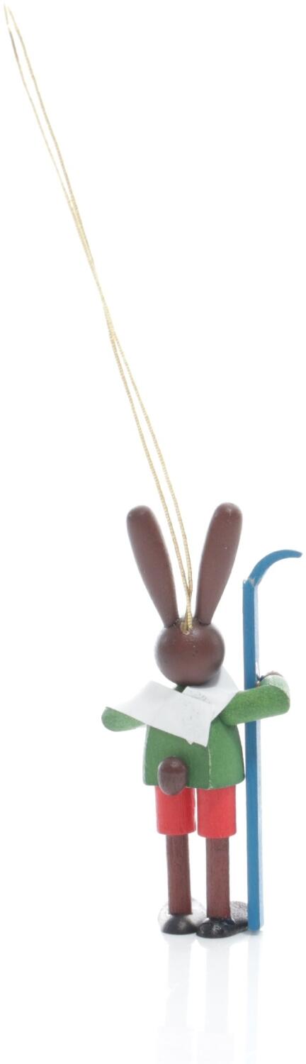 Rudolphs Schatzkiste Strauchbehang - Osterhase Verletzter mit eingebundenen Arm - Höhe 5,5cm Lagerräumung