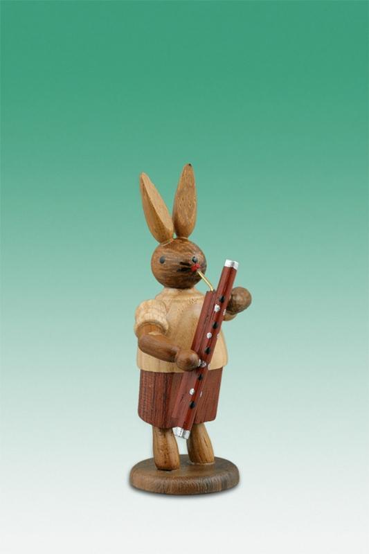 Rudolphs Schatzkiste Osterdekoration Osterhase Musikant mit Fagott Höhe 7,5cm