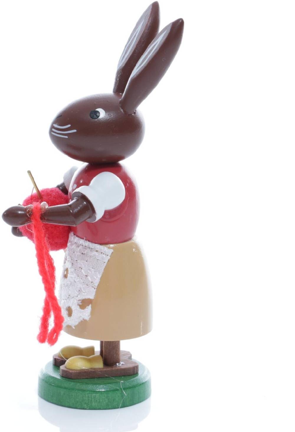 Rudolphs Schatzkiste Osterfigur - Osterhäsin Oma mit Wolle und Stricknadeln - Höhe ca 9 cm Super Rabatt