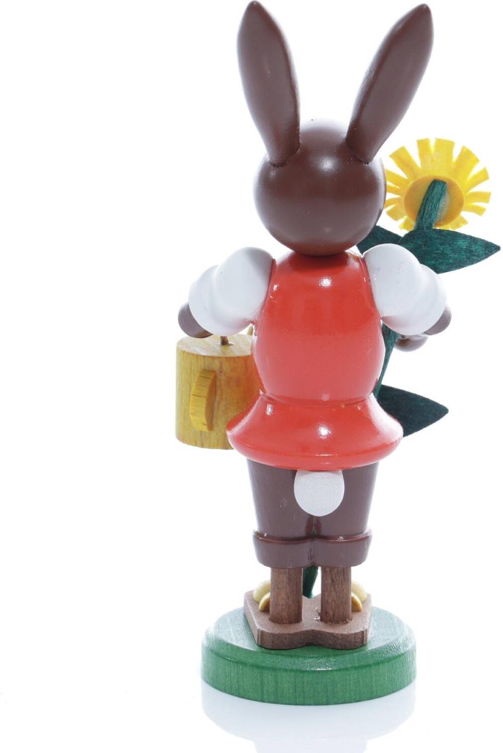 Rudolphs Schatzkiste Osterfigur - Osterhase Gärtner mit Sonnenblume mit Gießkanne - Höhe ca 9 cm Riesige Rabatte