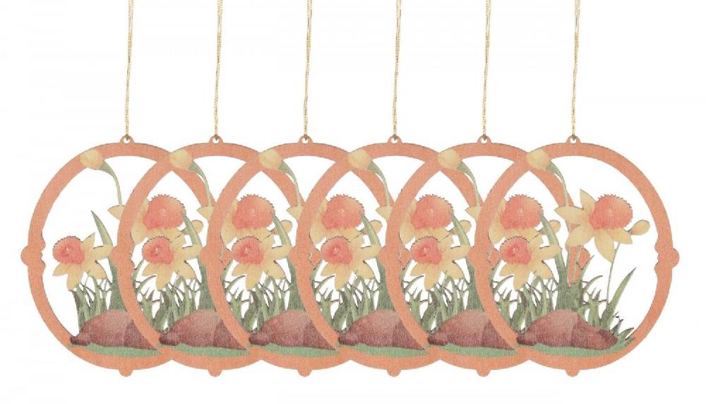 Rudolphs Schatzkiste Strauchbehang Narzissen (6) BxHxT 6x7x0,3cm