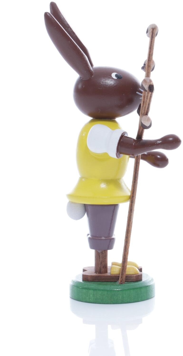 Rudolphs Schatzkiste Osterfigur - Osterhase mit Weidenkätzchen - Höhe ca 9 cm Günstig kaufen
