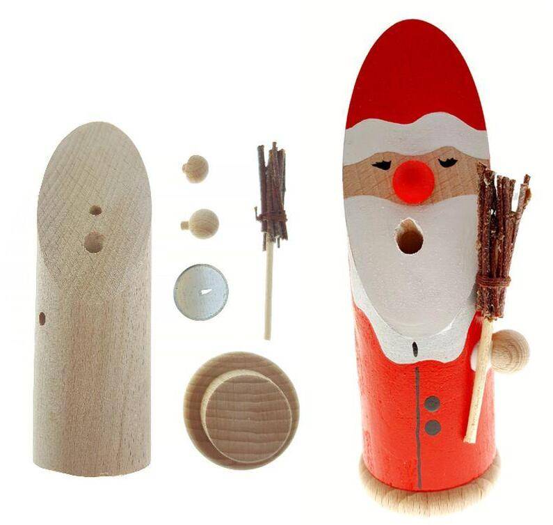 Rudolphs Schatzkiste Räuchermann Bastelset Weihnachtmann BxHxT 5x13x5cm