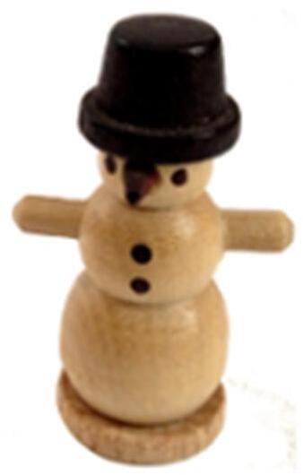 Rudolphs Schatzkiste Miniaturfigur Schneemann klein natur Höhe=3cm zollfrei