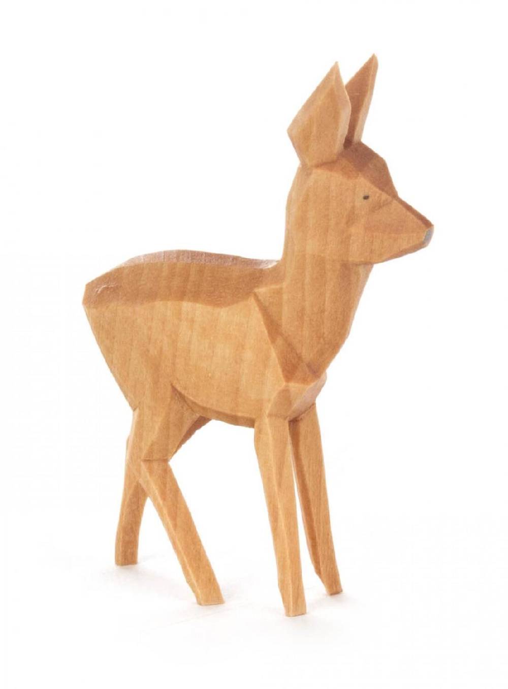 Rudolphs Schatzkiste Holztier geschnitzt Reh stehend,groß Höhe 6cm Sonderangebot der Fabrik