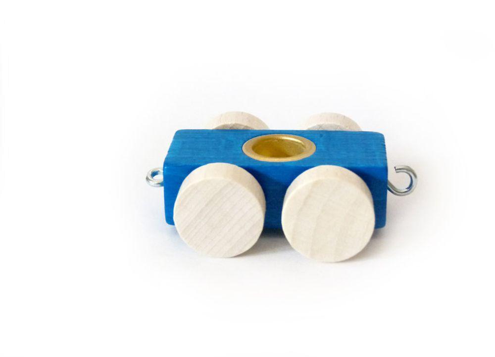 Rudolphs Schatzkiste Holzdekoration Holzwagon mit Metelltülle für Buchstabenzug BxLxH 50x40x20mm