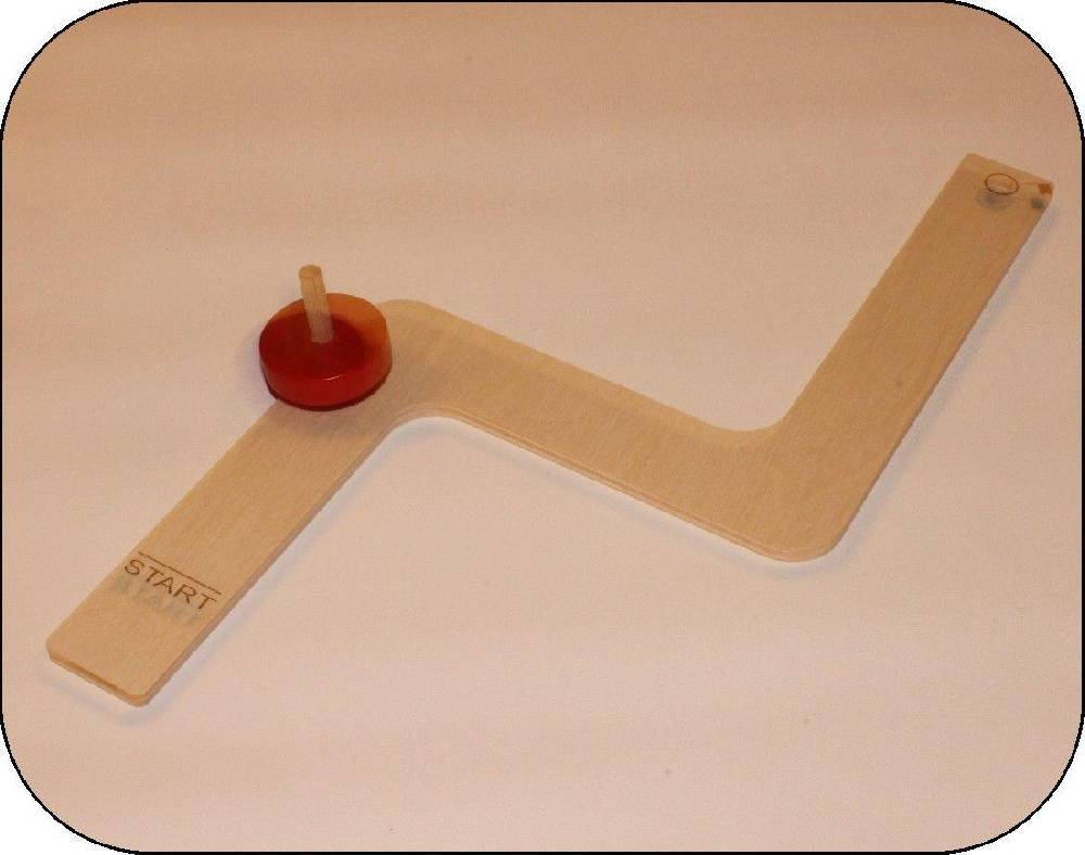 Rudolphs Schatzkiste Holzspielzeug Kreiselbahn Schikane ca. 30 cm lang Letzter Tag