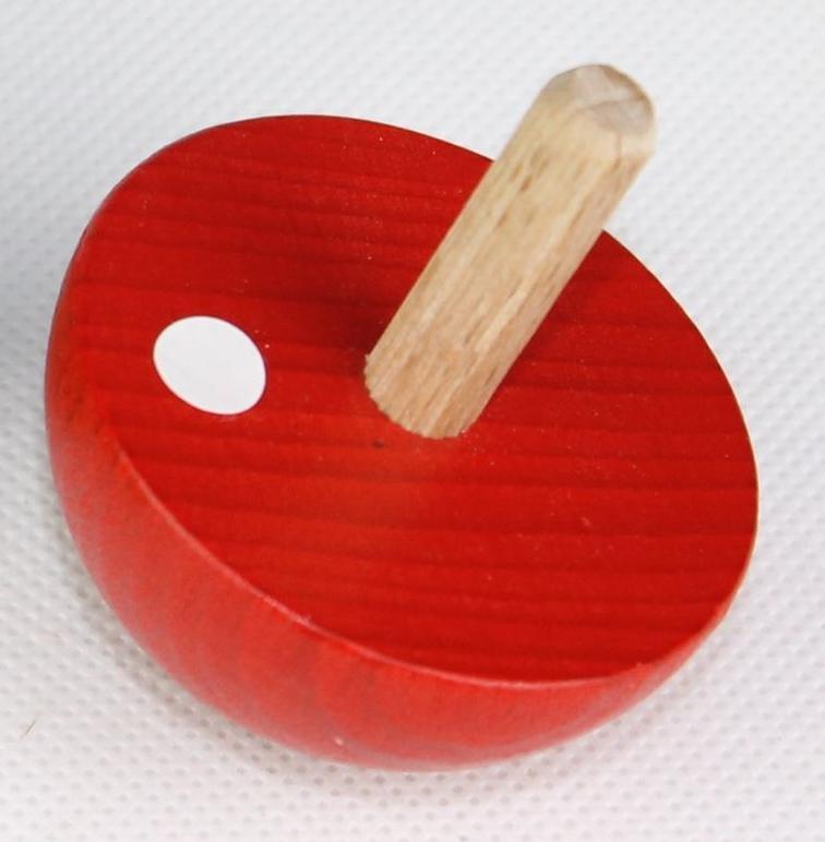 Rudolphs Schatzkiste Holzspielzeug Halbkuglekreisel Rot ø 4,9cm