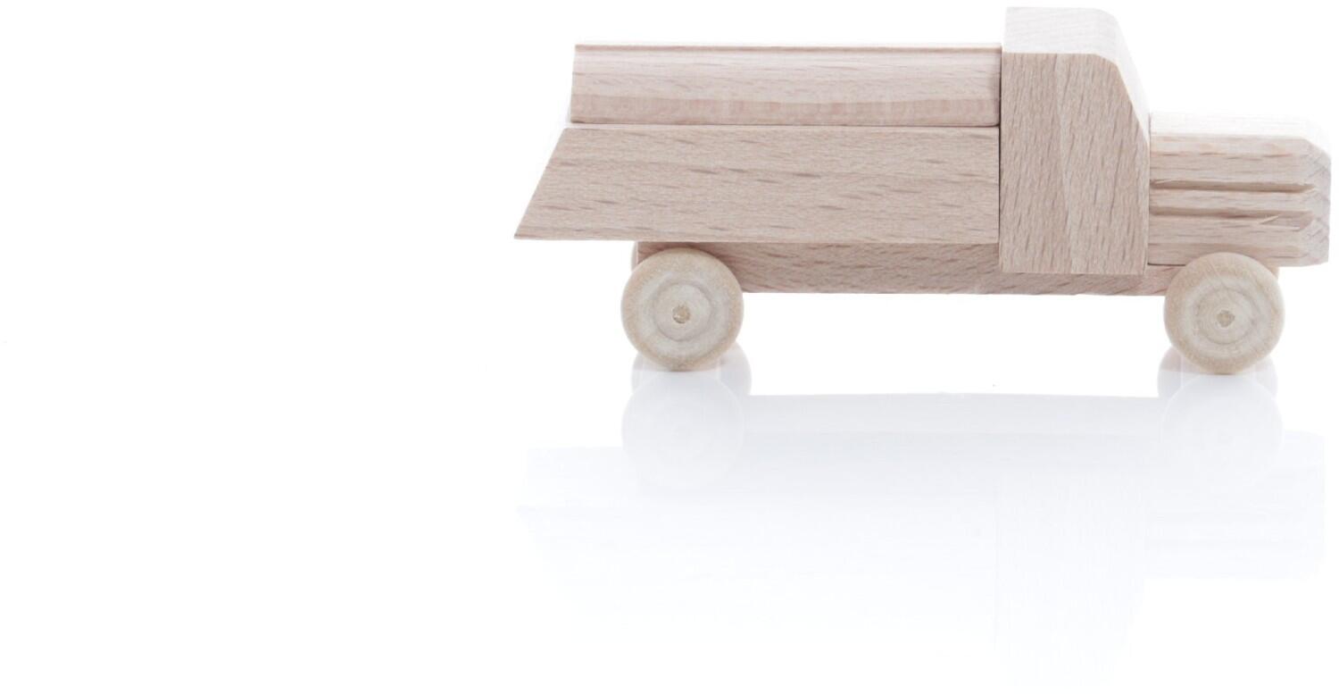 Rudolphs Schatzkiste Holzspielzeug - Miniaturfahrzeug Lastenauto Tankauto mit Haube Natur - HxBxT 3,5x7,5x3cm Neueste Mode