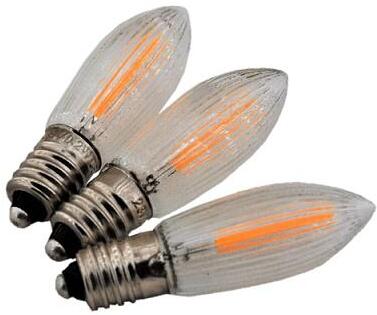 Rudolphs Schatzkiste Ersatzteil Schwibbogen (1Birne pro Kauf) LED-Riffelkerzen 23 V E10 Filament ca. 15000 StundenNEU
