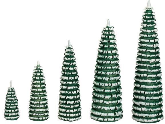 Rudolphs Schatzkiste Ringelbaum grün/ weiß Holzbaum H= 8cm