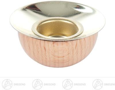 Rudolphs Schatzkiste Ersatzteile & Bastelbedarf Holztülle mit Messingeinsatz für Kerzen d=17mm und Tropfschale d=40mm Breite x Höhe x Tiefe 4,1 cmx1,6 cmx4,1 cm Bis zu 50% Rabatt