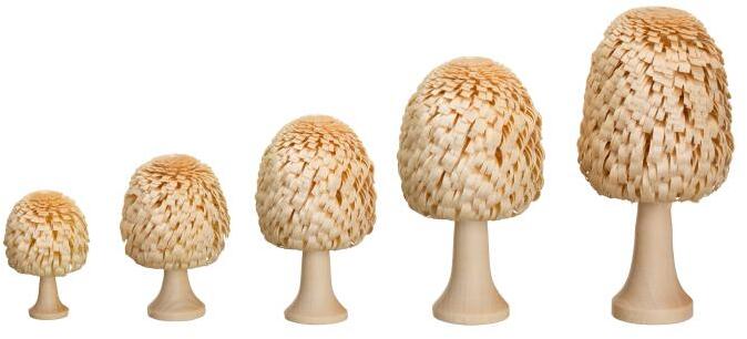 Rudolphs Schatzkiste Ringelbaum Laubbaum mit Stamm natur Holzbaum H= 3cm