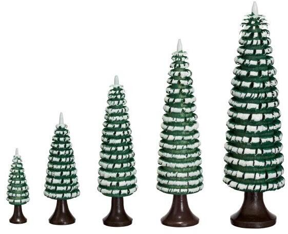 Rudolphs Schatzkiste Ringelbaum mit Stamm grün/ weiß Holzbaum H= 8cm Clearance-Verkauf