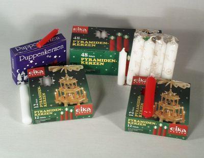Rudolphs Schatzkiste Dekoration Kerzen 4 Stück weiß HxB= 11x20,5cm Kostenloser Versand international