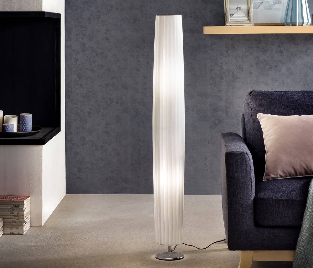 Salesfever Stehlampe rund 120 cm Stehleuchte im Art Deco Design PARTO Exklusive Angebote