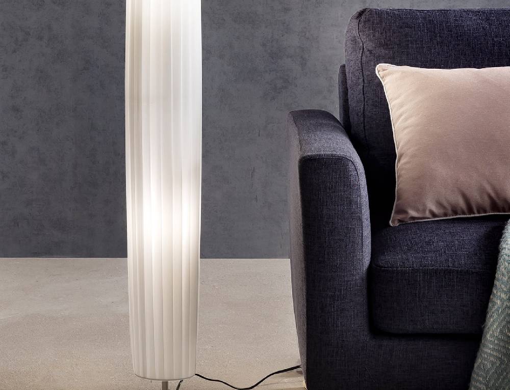 Salesfever Stehlampe rund 120 cm Stehleuchte im Art Deco Design PARTO Exklusive Angebote