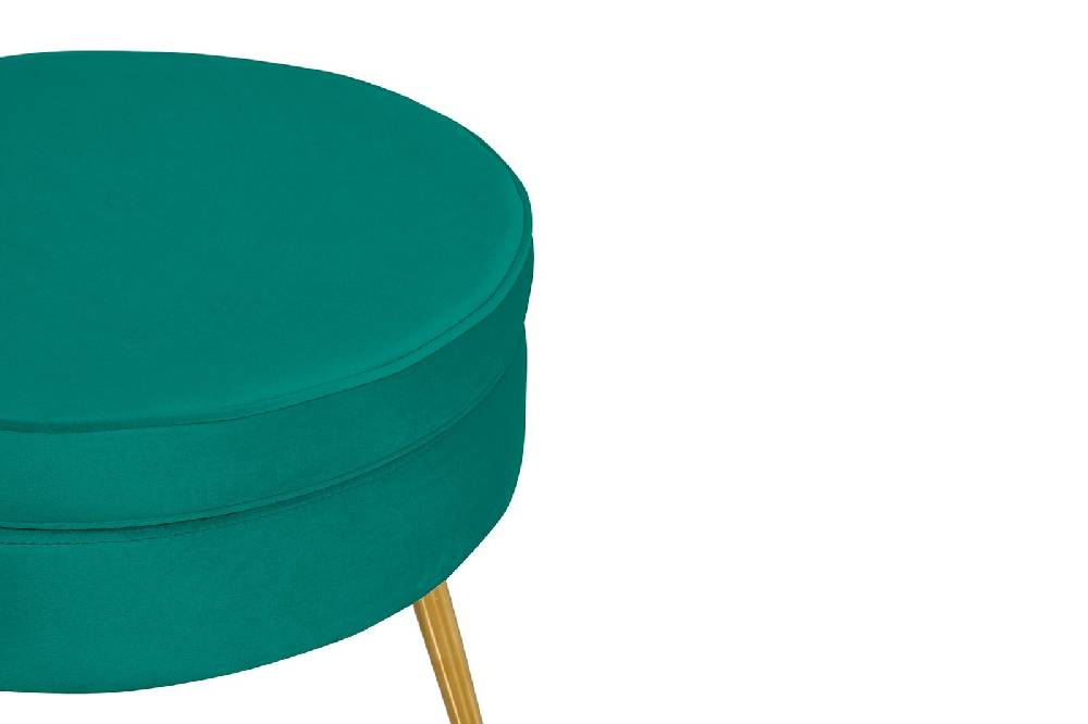 Salesfever Sitzpouf Grün rund aus Samt Arielle Fabrikladen