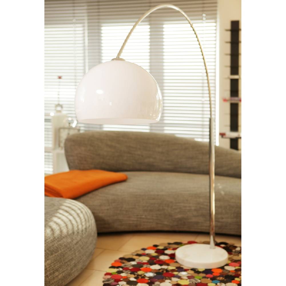 Salesfever Bogenlampe weiß Big Deal mit Marmorfuß Black Friday Preise
