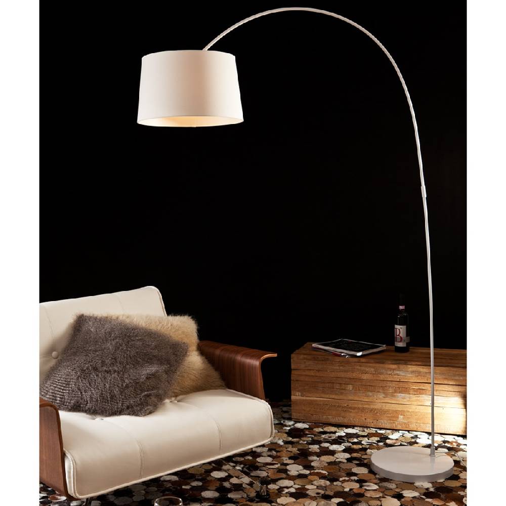Salesfever Bogenlampe weiß Necko groß mit Dimmer 50% Rabatt für begrenzte Zeit