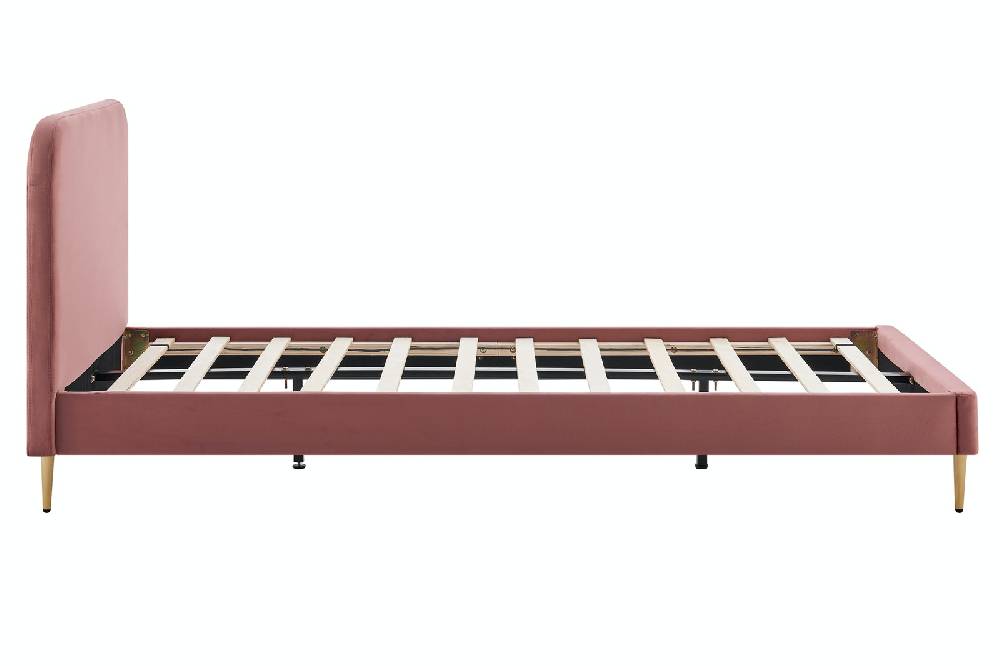 Salesfever Polsterbett Rose mit Samtbezug 90x200 cm Copenhagen Auslauf