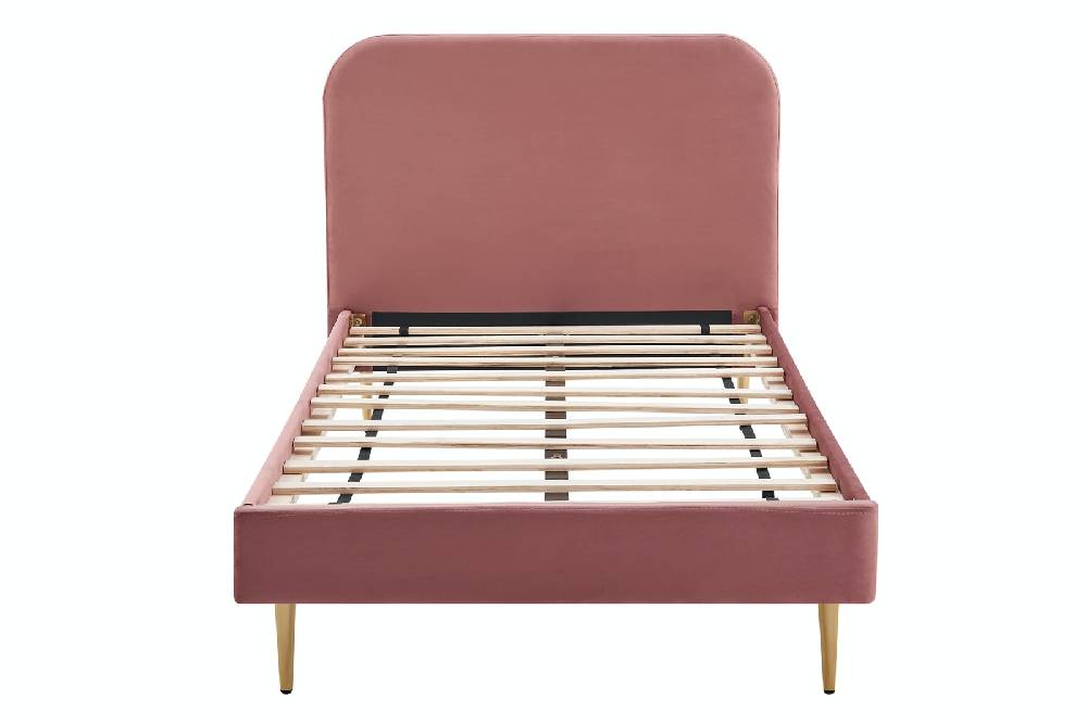 Salesfever Polsterbett Rose mit Samtbezug 90x200 cm Copenhagen Auslauf