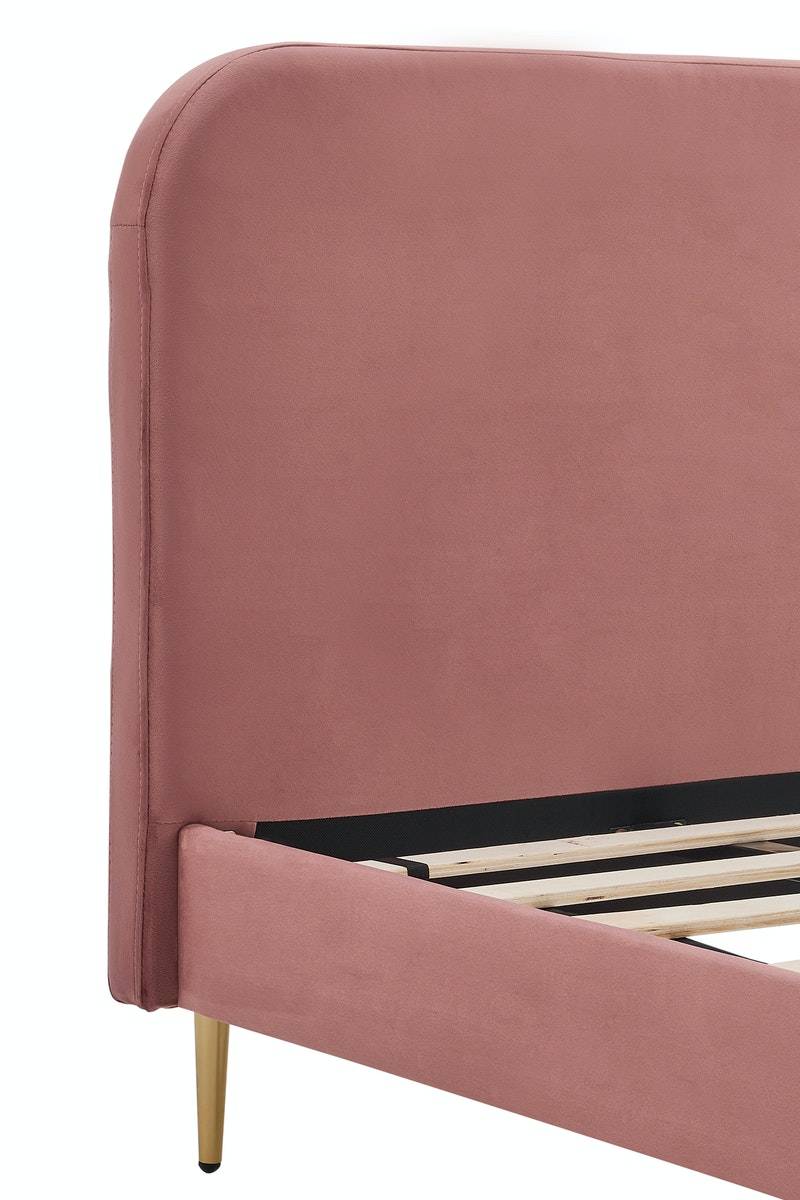 Salesfever Polsterbett Rose mit Samtbezug 90x200 cm Copenhagen Auslauf