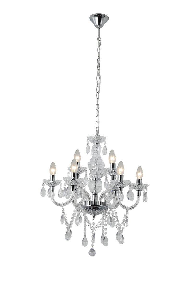 Salesfever Kronleuchter transparent 9-flammig aus Acryl-Glas Luxe Exklusivangebot