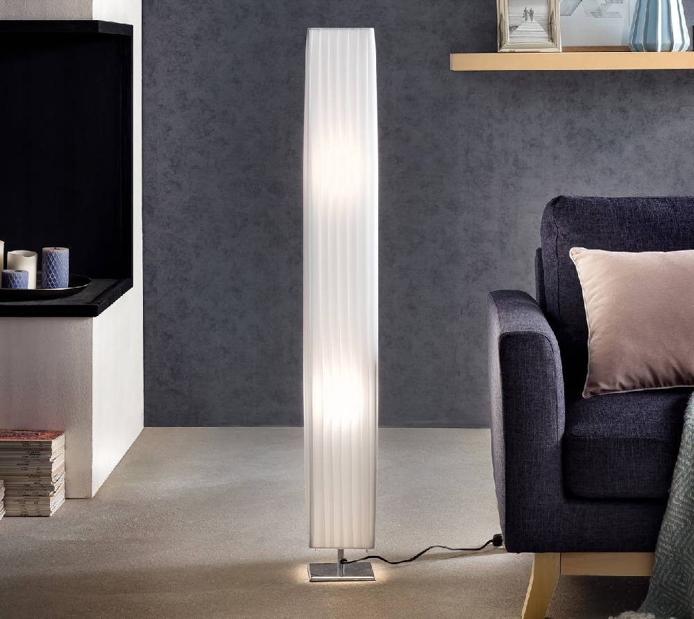 Salesfever Stehlampe eckig 120 cm Stehleuchte im Art Deco Design PARTO Cyber Monday