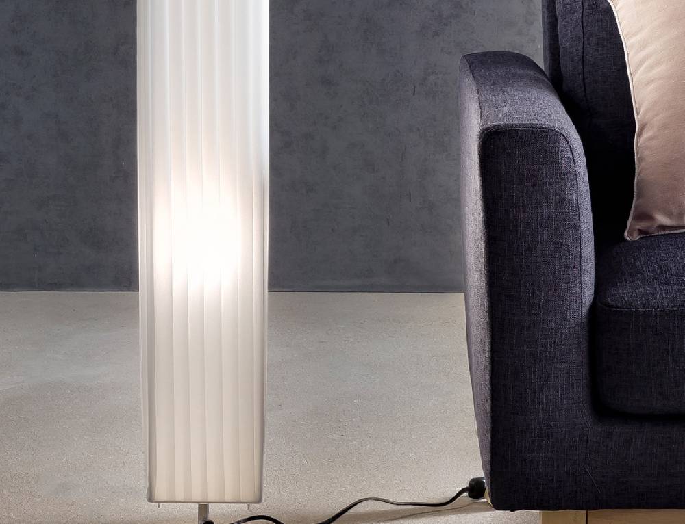 Salesfever Stehlampe eckig 120 cm Stehleuchte im Art Deco Design PARTO Cyber Monday