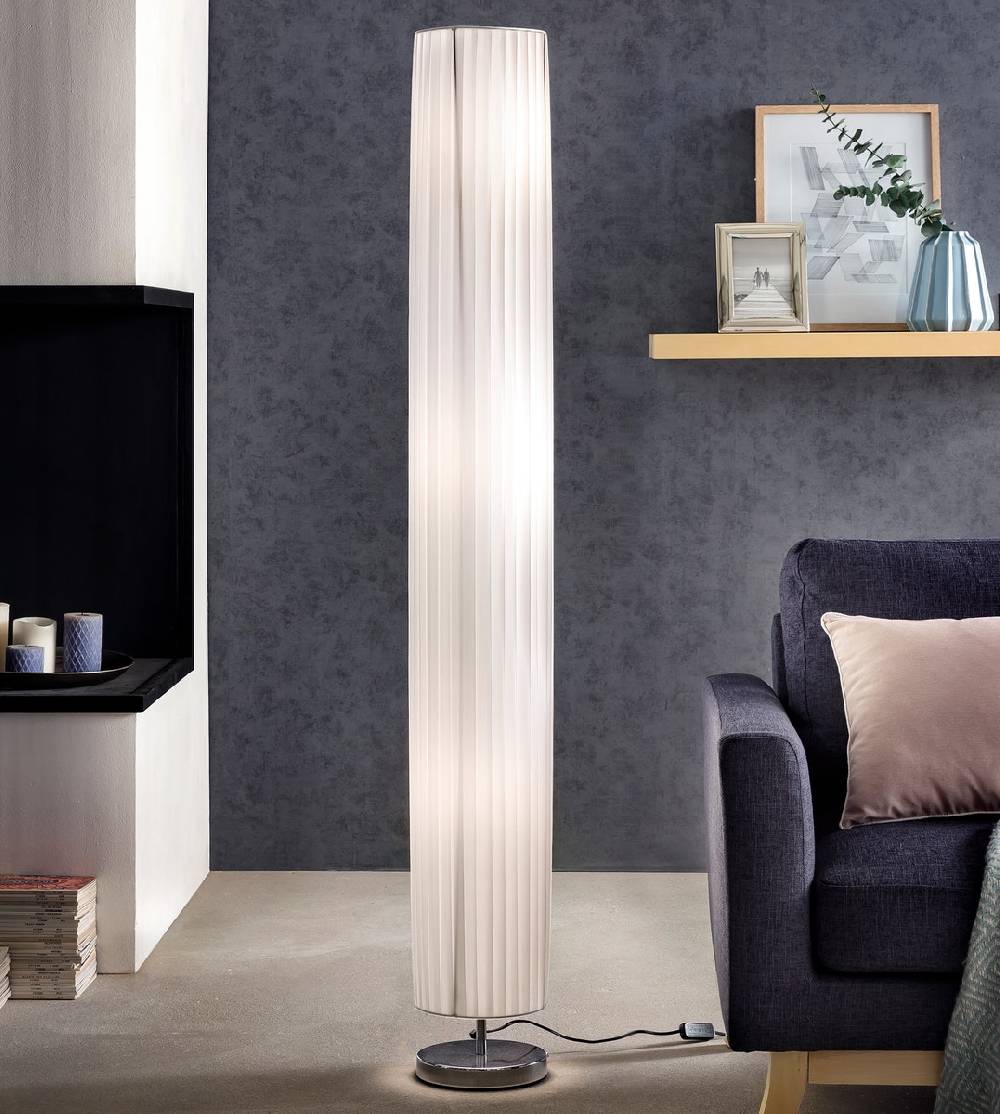 Salesfever Stehlampe rund 160 cm Stehleuchte im Art Deco Design PARTO Weihnachtsangebot