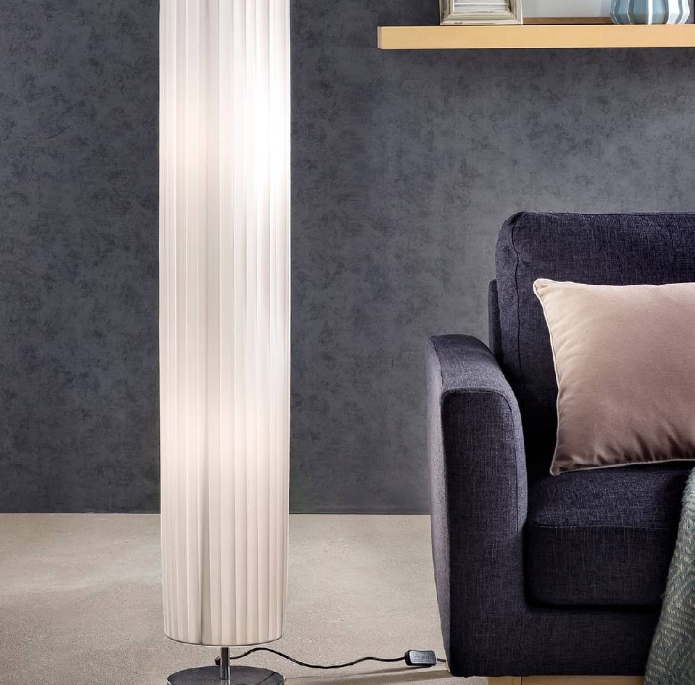 Salesfever Stehlampe rund 160 cm Stehleuchte im Art Deco Design PARTO Weihnachtsangebot