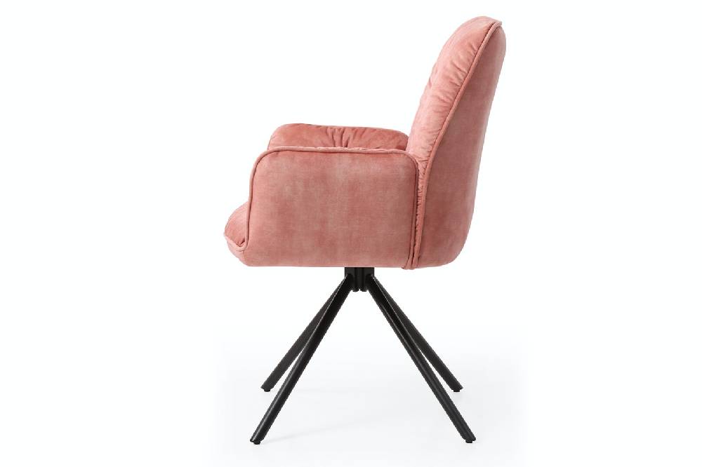Salesfever Armlehnstuhl Rose mit 360° Drehfunktion Vintage-Samtvelours Nova Zeitlich begrenztes Angebot