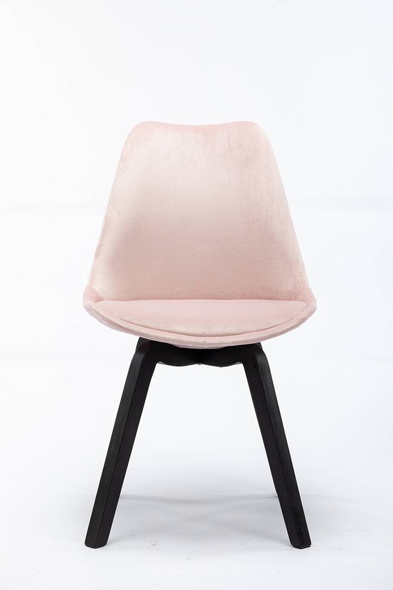Salesfever Polsterstuhl rosé 2er Set Retro aus Samt Calypso Kauf eins, bekomm eins gratis