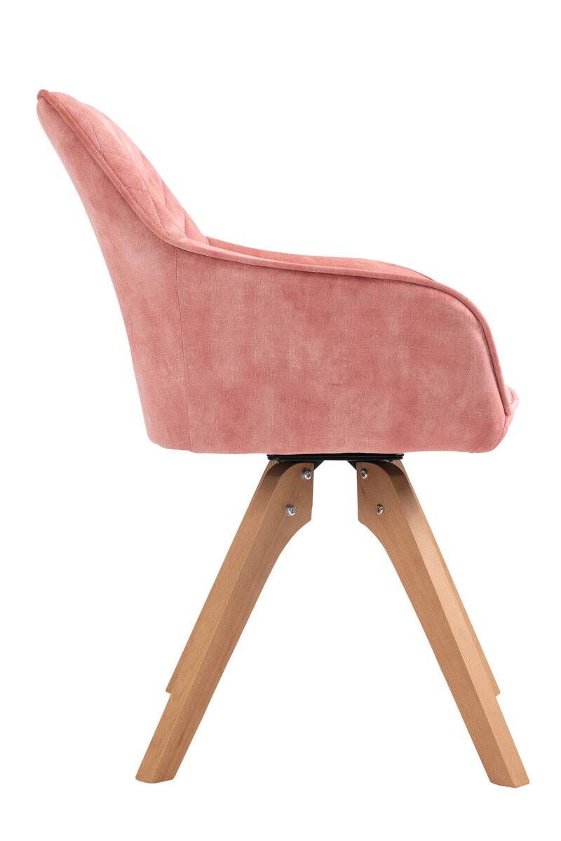 Salesfever Armlehnstuhl Rose Vintage-Samtvelours mit Rautensteppung Mercur Vierteljährliche Förderung
