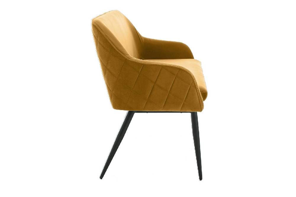 Salesfever Sitzbank 160 cm Samt Senfgelb Finja Fabrik Onlineshop