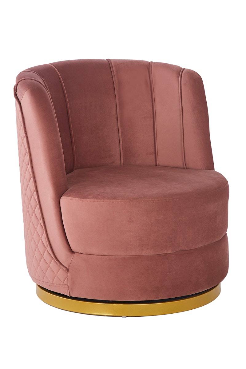 Salesfever Drehsessel aus Samt Rose Aubrey Saisonschlussverkauf