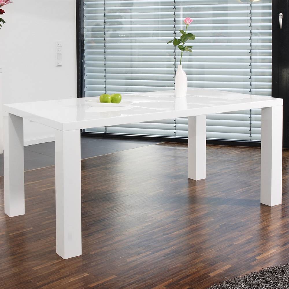 Salesfever Esstisch 180x90 cm Luke weiß Hochglanz Top Angebot