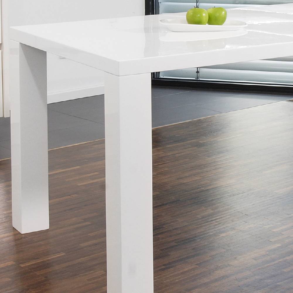 Salesfever Esstisch 180x90 cm Luke weiß Hochglanz Top Angebot