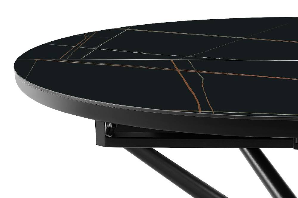 Salesfever Esstisch Ø120 cm Schwarz Florence Vierteljährliche Förderung