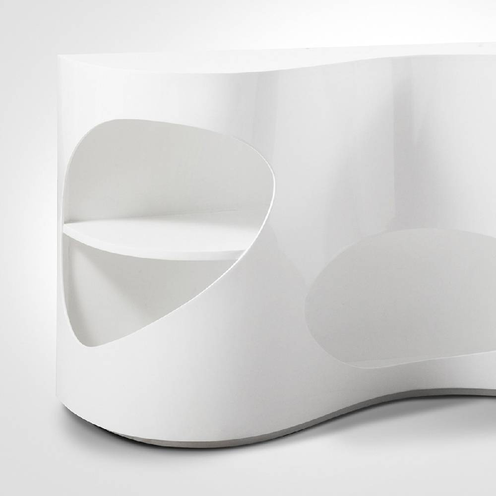 Salesfever Sideboard weiß Hochglanz Tchouc Hochglanz Design Nur noch ein Tag übrig