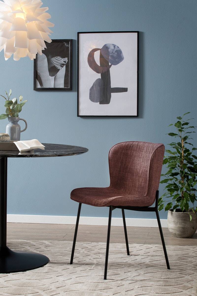 Salesfever Esszimmerstuhl Rot 2er Set Schalensitz mit Strukturstoff Sam Speichern exportieren