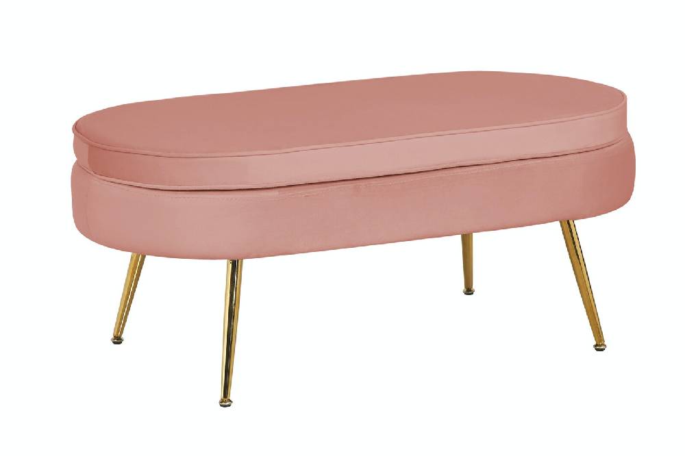 Salesfever Sitzpouf Rose oval aus Samt Arielle Riesige Ersparnisse