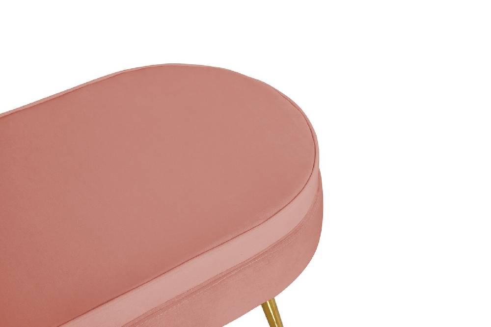 Salesfever Sitzpouf Rose oval aus Samt Arielle Riesige Ersparnisse